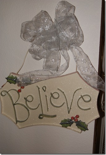 Believe Sign