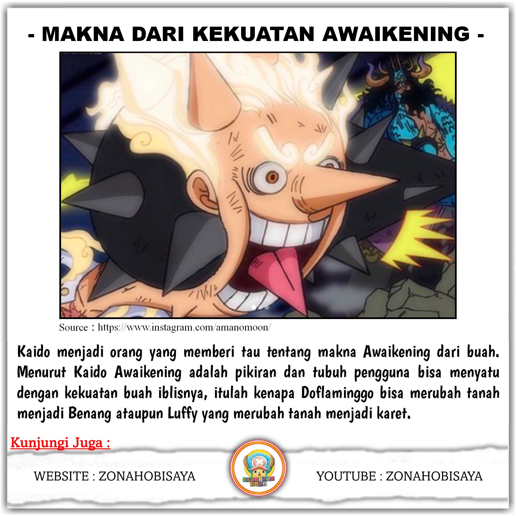 KAIDO MEMBERI TAU MAKNA AWAIKENING BUAH IBLIS