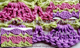 free crochet patterns, vintage, shells, fans