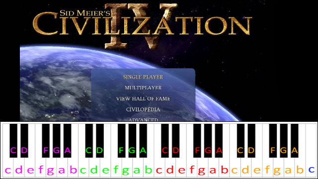 Baba Yetu by Christopher Tin (Civilization IV Theme) Piano / Keyboard Easy Letter Notes for Beginners