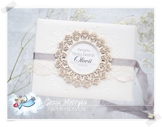 Album bazyliszek na chrzest / A Christening Day handmade album 