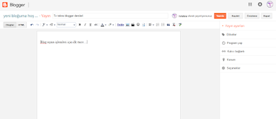 blog yeni kayıt açma