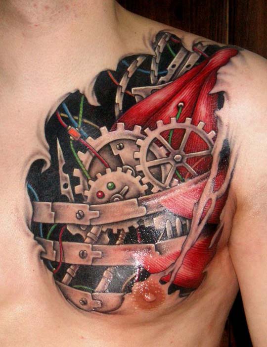 Biomech 6 by DarkSunTattoo Incredible Tattoo Designs and Body Art to Inspire