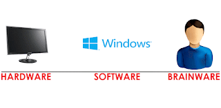 Monitor (Perangkat Keras), Windows (Perangkat Lunak) dan User (Pengguna)