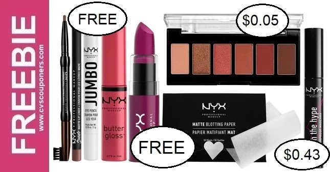 FREE NYX Makeup CVS Deals 9-5-9-11