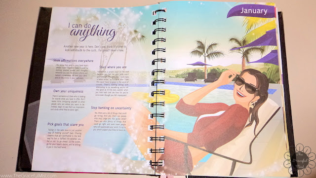 2016 Belle De Jour Power Planner: Monthly Inspirational Message Page Picture (Review at http://www.TheGracefulMist.com/)