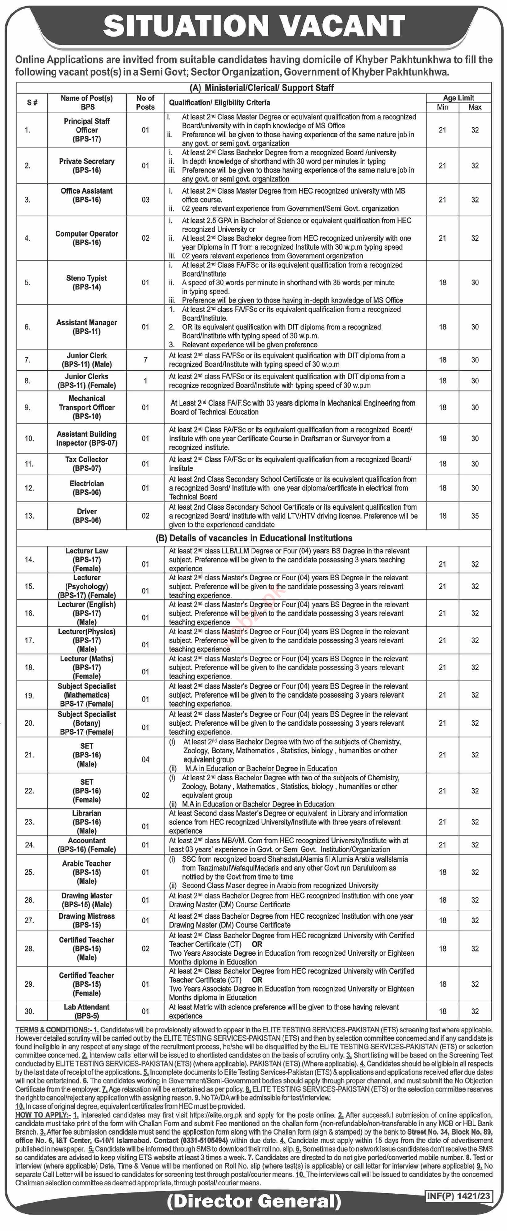 Public Sector Organization Jobs 2023 Via ETS