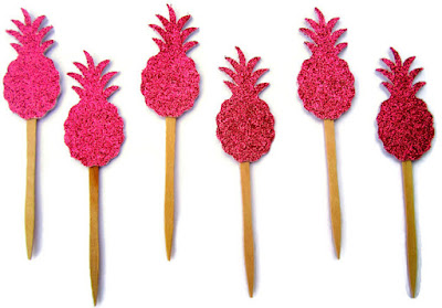 Mini Party Collections Party Like a Pineapple dessert picks 