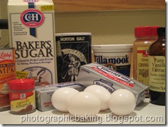 Pumpkin cheesecake mise en place