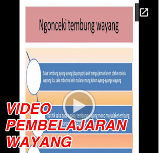 Video pembelajaran wayang