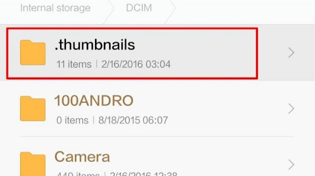 Menghapus File Thumbnail Di Android