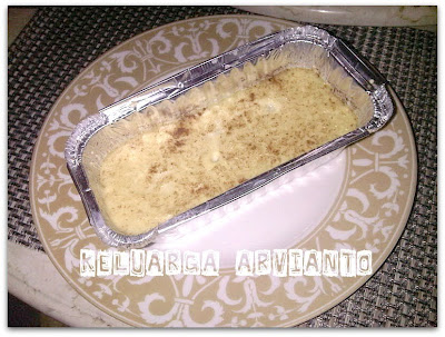 Puding Roti Keju kayu Manis