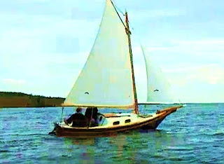 Sailing in Our Home-made Boat in Yellowknife, Canada