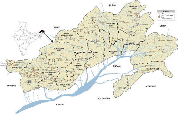 River Bank Cities in Arunachal Pradesh