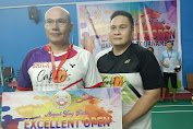 Roy Pelealu/Lodi Langkun Jawara di Exellent Open Badminton Tournament