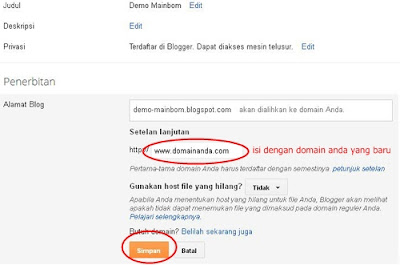 Cara Setting Domain di Intuit untuk Blogger