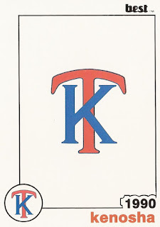 1990 Kenosha Twins logo card