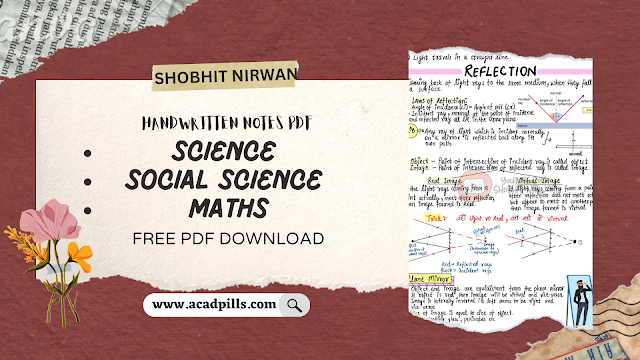 Shobhit nirwan notes class 10