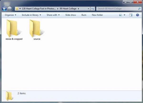 Create two folders. One folder for the source images and another one for the custom/modified images.