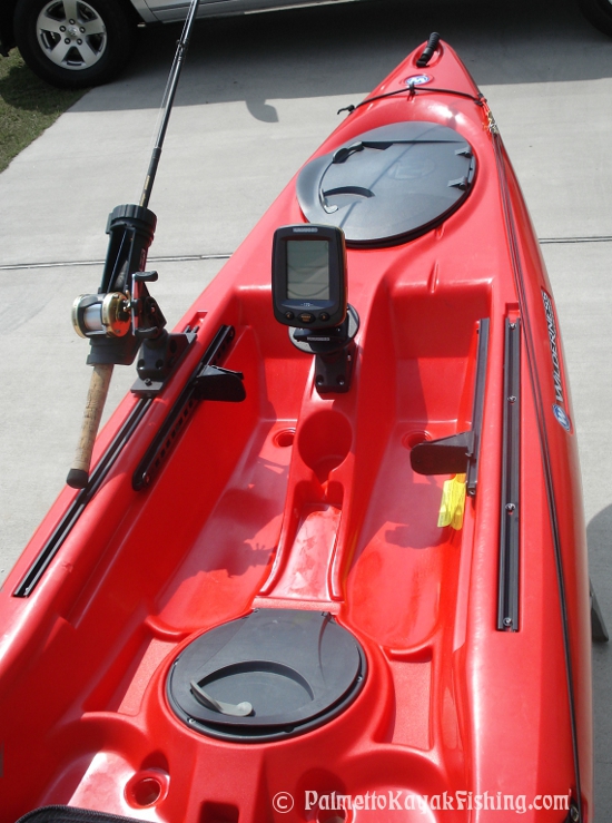 palmetto kayak fishing: diy kayak fish finder install