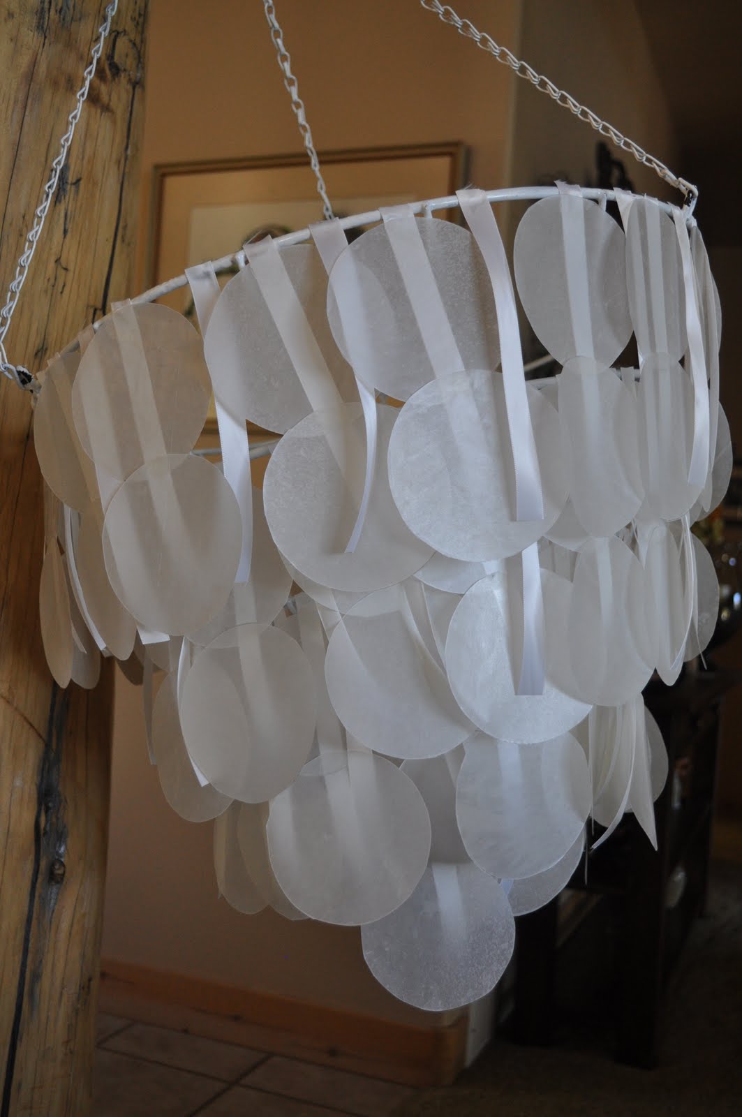 courtney ann}: make it monday: wax paper chandelier