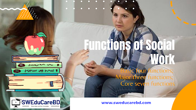 Major three functions/Core seven functions of Social Wokr