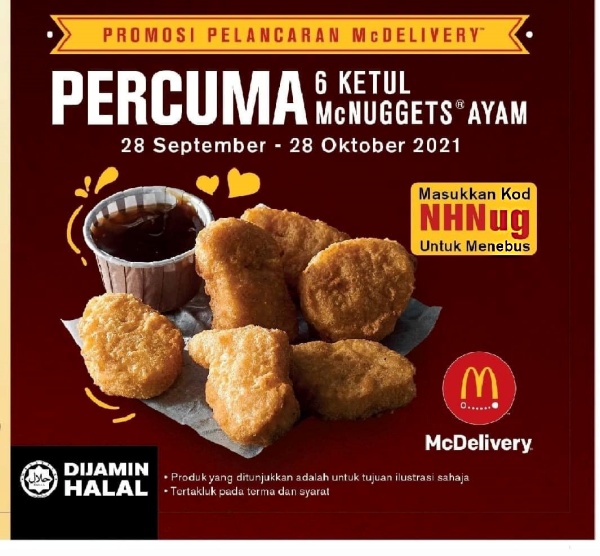 Nugget Percuma di Mcdonalds Tanah Merah