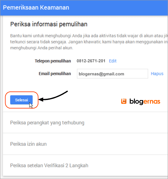 Cara Mendapatkan Kode Cadangan Verifikasi Gmail