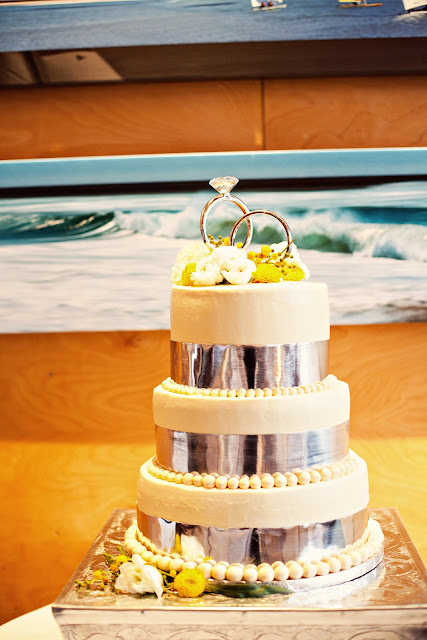 The cake could not have been more perfect each tier was accented with 