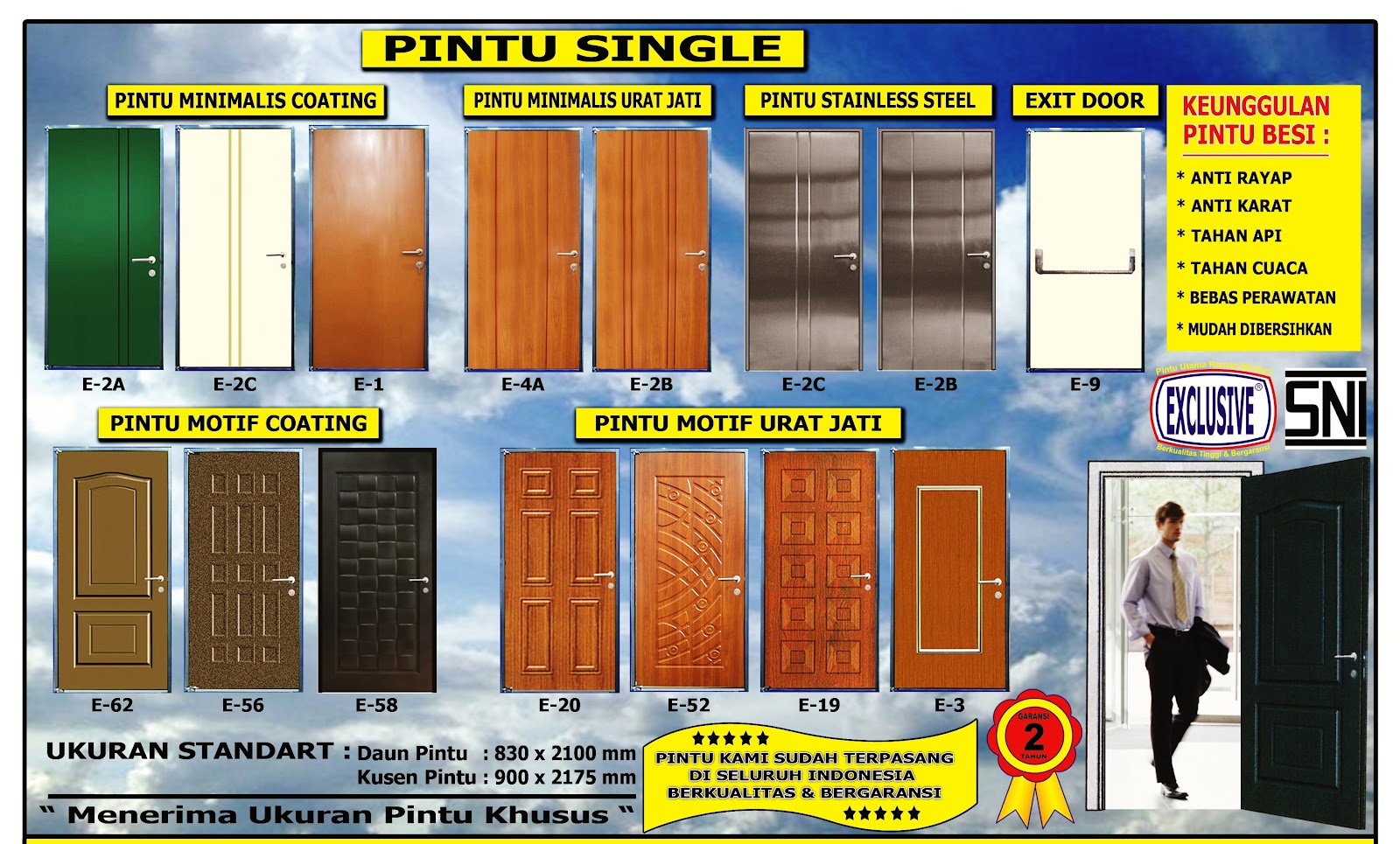 SUKSES MANDIRI TEKNIK HARGA PINTU BESI RUKO 