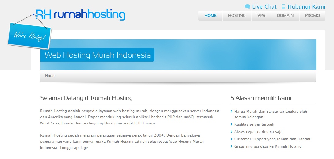 5 macam Web Hosting Indonesia  Lia Amelia