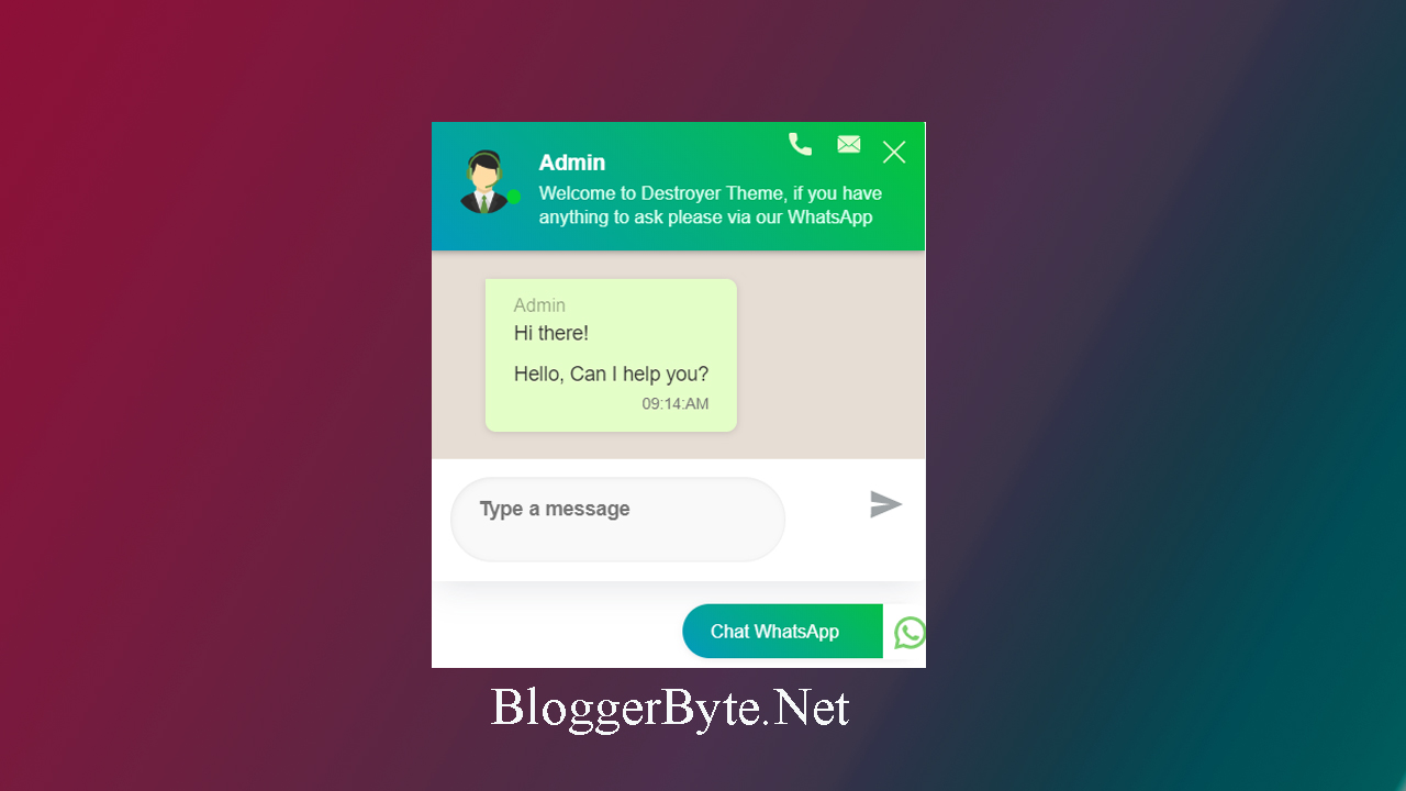 How to Make Awesome Whatsapp Chat Widget on Blogger