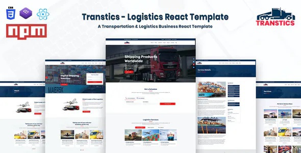 Logistics React Template