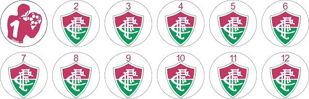 FLUMINENSE CANINDÉ-RJ ESCUDO BOTÃO ARTE BOTÃO TIME BOTÃO GULIVER ESCUDINHOS BOTÃO GULIVER