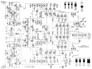 skema audio amplifier 2kw