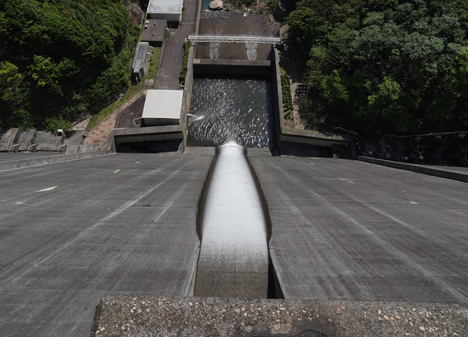 小豆島の水道水の源　吉田ダム