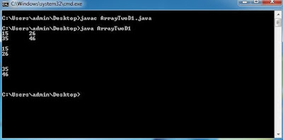 ArrayTwoD1-Output-Javaform