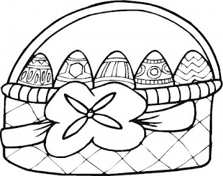 egg basket coloring printables