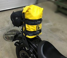 Waterproof Wolfman luggage on Yamaha Bolt