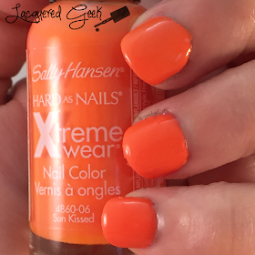 Sally Hansen Sun Kissed nail polish swatch by Lacquered Geek