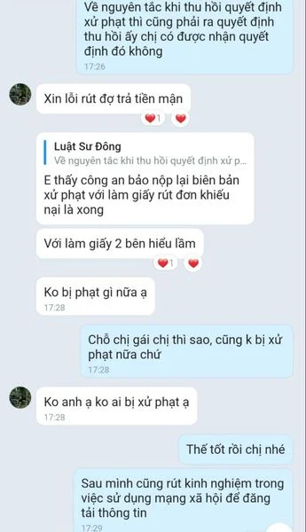 Phàn hồi của khách hàng với Luật sư