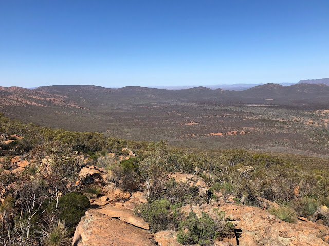 Photo of view from Mount Ohlssen Bagge across Wilpena Pound in South Australia