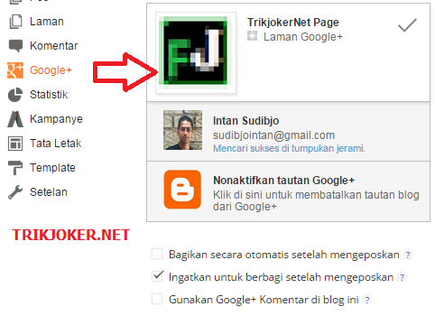 Cara Mematikan Autoshare Google Plus di Blogger