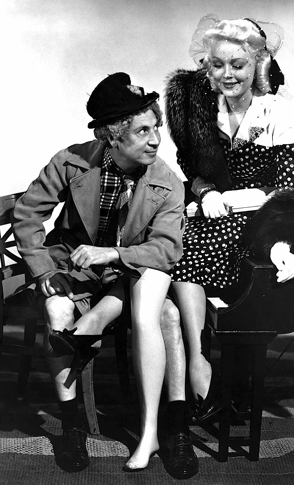 Harpo Marx in a funny photograph