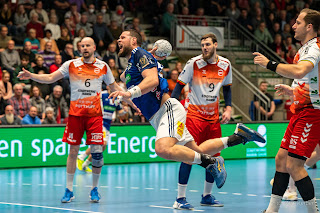 Sportfotografie DHB Handball Bundesliga ASV Hamm Die Recken Hannover Olaf Kerber