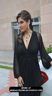 Raveena Tandon in transparent dress