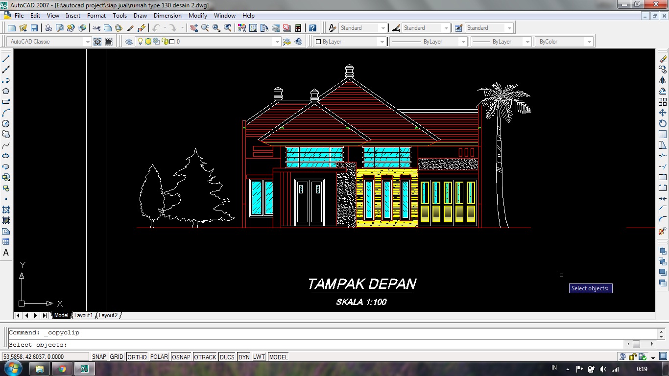 53 Desain Rumah Autocad Lengkap