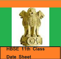 HBSE 11th class date sheet