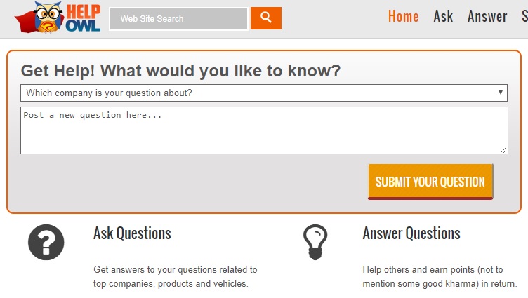 This is very cool site for getting answers online. Simply HelpOwl connect clients with expert