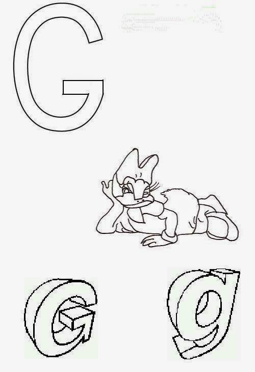 coloriages magiques alphabet letter g